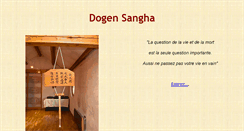 Desktop Screenshot of dogensangha.fr